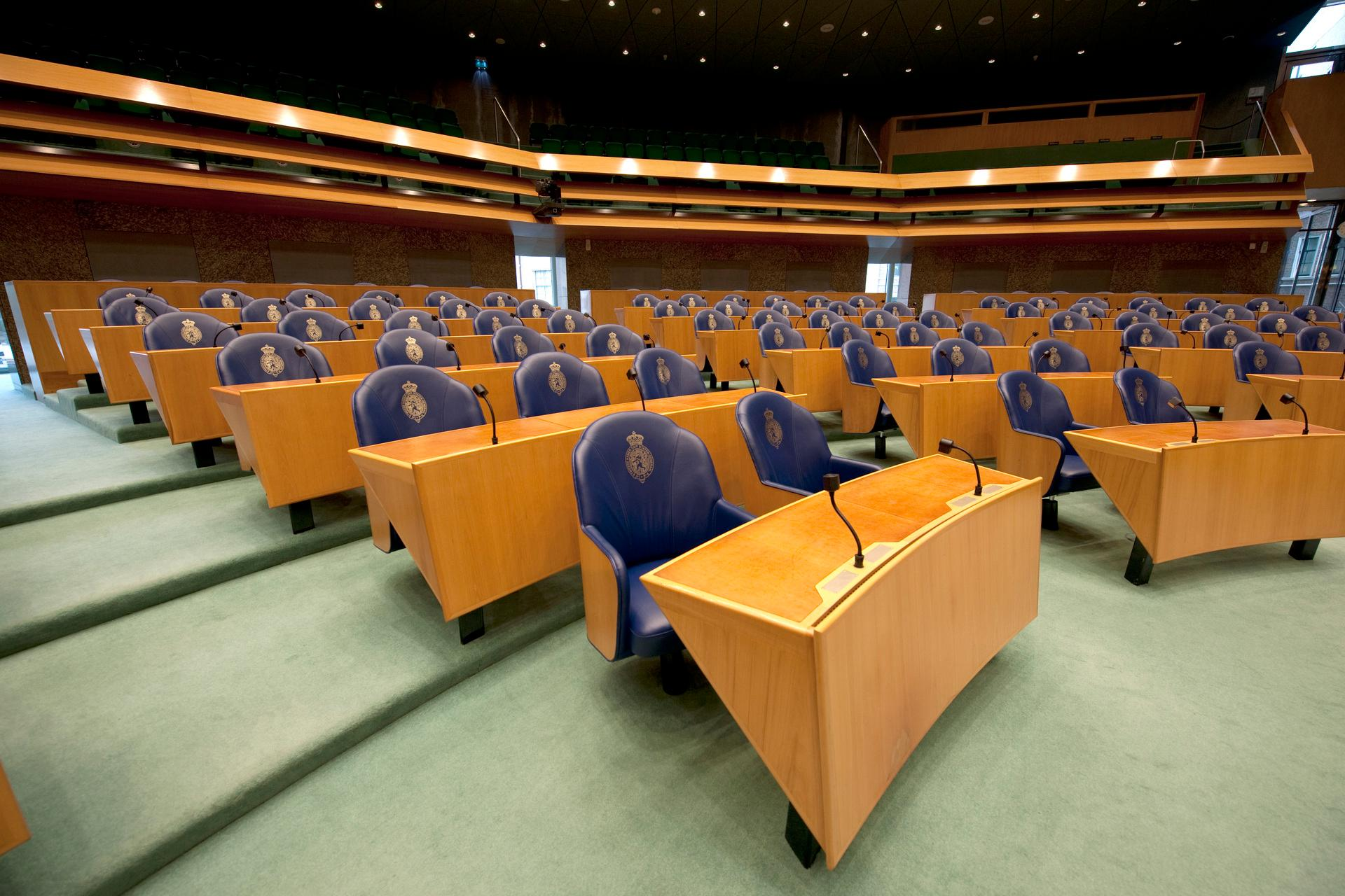 Plenaire vergaderzaal van de Tweede Kamer"